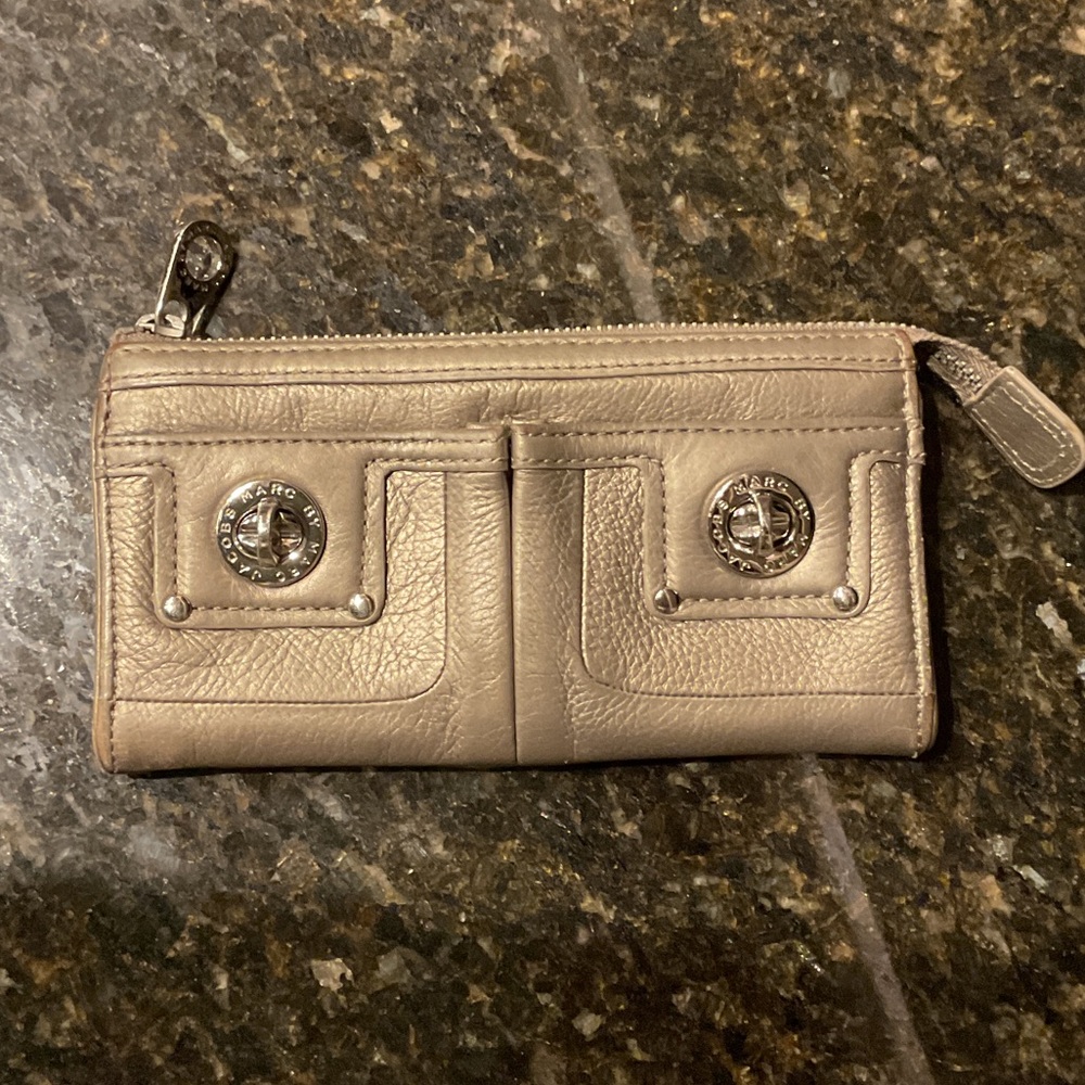Marc By Marc Jacobs Metallic Leather Wallet